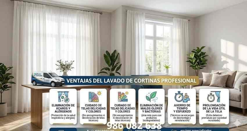 Lavado profesional de cortinas y beneficios