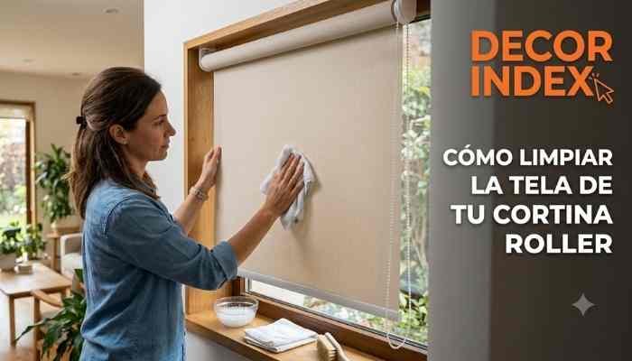 CÓMO LIMPIAR LA TELA DE TU CORTINA ROLLER