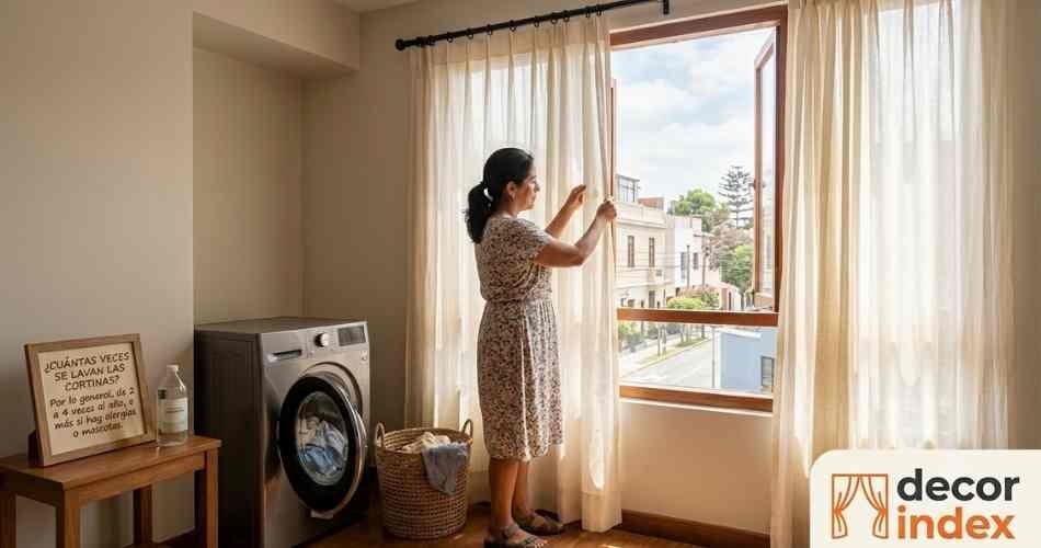 Cuántas veces se lavan las cortinas