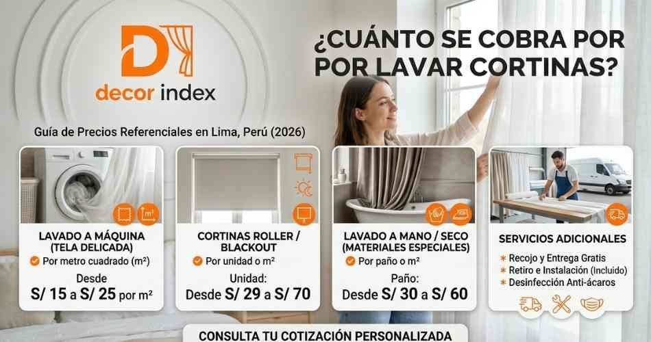Cuánto se cobra por lavar cortinas