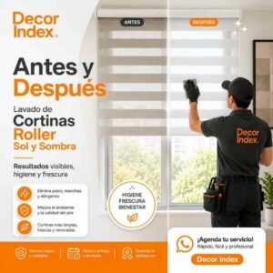 Lavado de Cortinas Roller Sol y Sombra