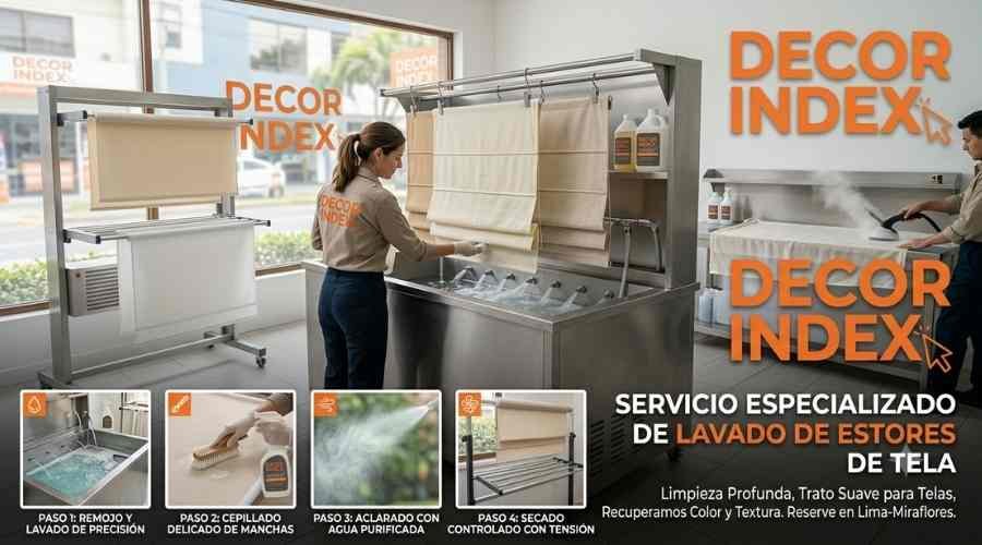 Lavado de Estores recojo a Domicilio