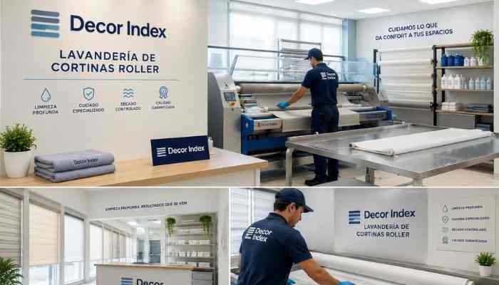 Lavanderia de cortinas roller