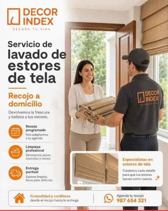Servicio de lavado de estores