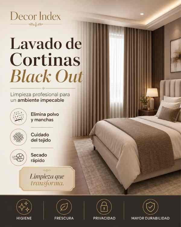 lavado de cortinas blackout