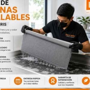 lavado de cortinas enrollables