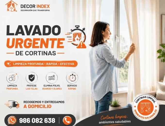 Lavado urgente de Cortinas