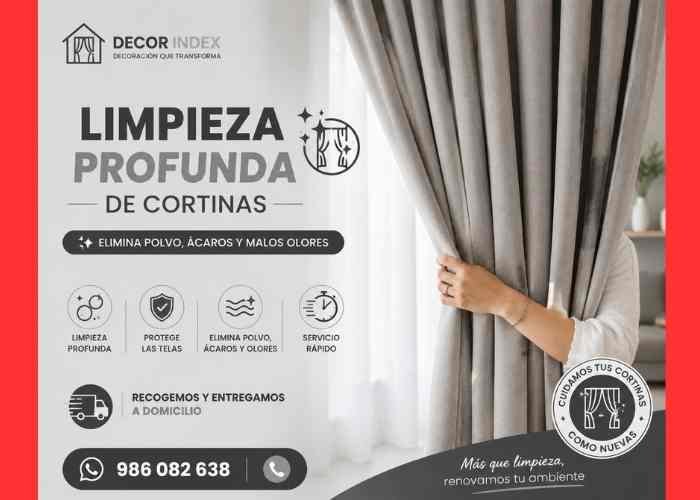 Limpieza profunda de cortinas